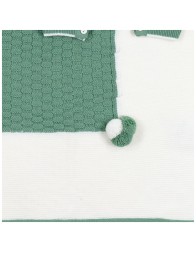 Newborn boy first layette set in wool blend - Prime Emozioni 2161G