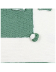 Set corredino prima uscita neonato in misto lana - Prime Emozioni 2161G