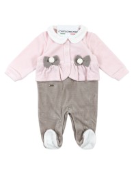 Baby girl velour romper – Mio Piccolo TU389R