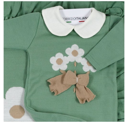 Newborn girl's first layette set in wool blend - Prime Emozioni 2121C 2