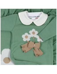 Set corredino prima uscita neonata in misto lana | Corredoitaliano®