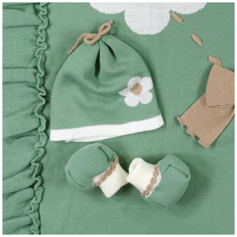 Newborn girl's first layette set in... Newborn girl's first layette set in...