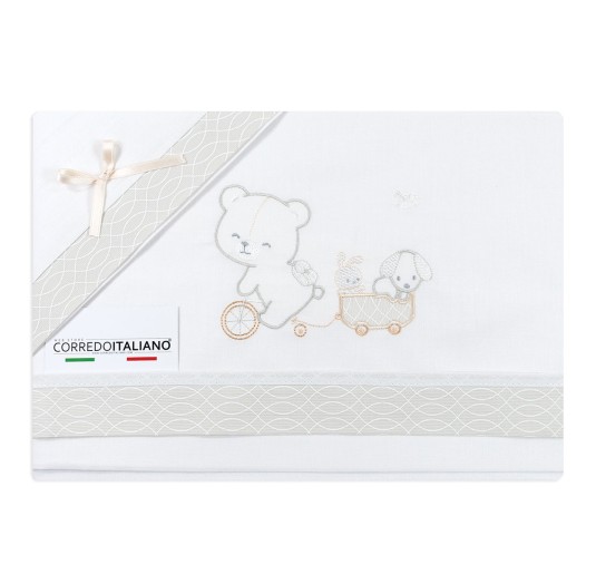 Set lenzuola culletta e carrozzina - Mio Piccolo LC13310