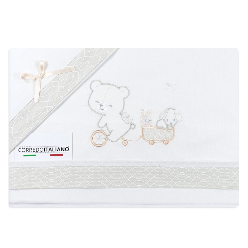 Set lenzuola culletta e carrozzina - Mio Piccolo LC13310