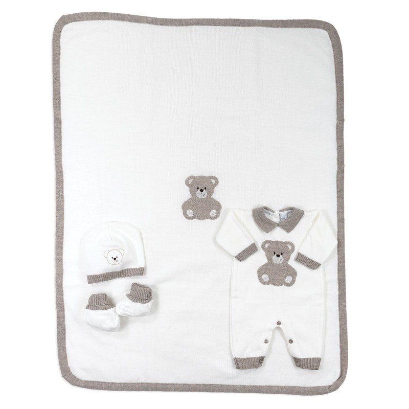 Newborn First Outing Wool Blend Layette Set Klaiadi KLDK126KC