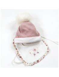 Winter Hat and Bib Set - Teneri & Belli TR202