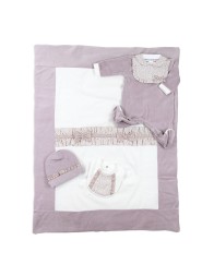 Velour Coming Home Set for Baby Girl by Le Chicche LCH7650A25