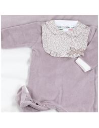 Velour Coming Home Set for Baby Girl by Le Chicche | Corredoitaliano
