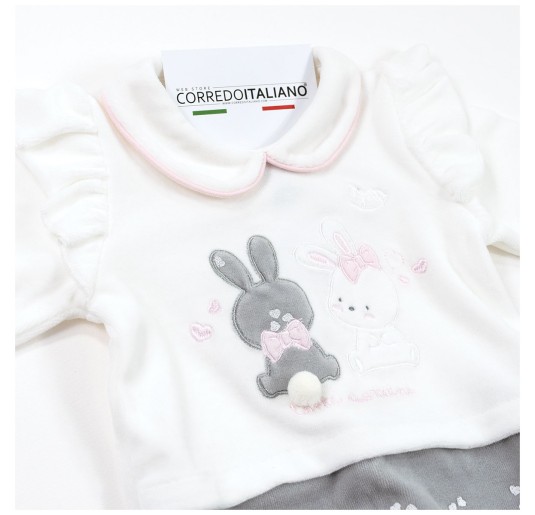 Tutina per neonata in ciniglia - Mio Piccolo TU388GR 2