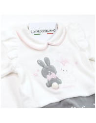 Tutina per neonata in ciniglia - Mio Piccolo TU388GR