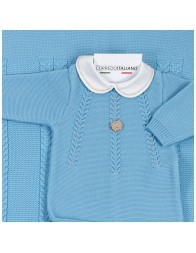 Newborn Boy Layette Set in Pure Wool - Stella | Corredoitaliano