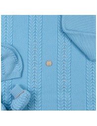 Newborn Boy Layette Set in Pure Wool - Stella | Corredo Italiano®