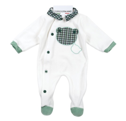 Tutina in ciniglia ricamata Les Jolies LJ3445VV