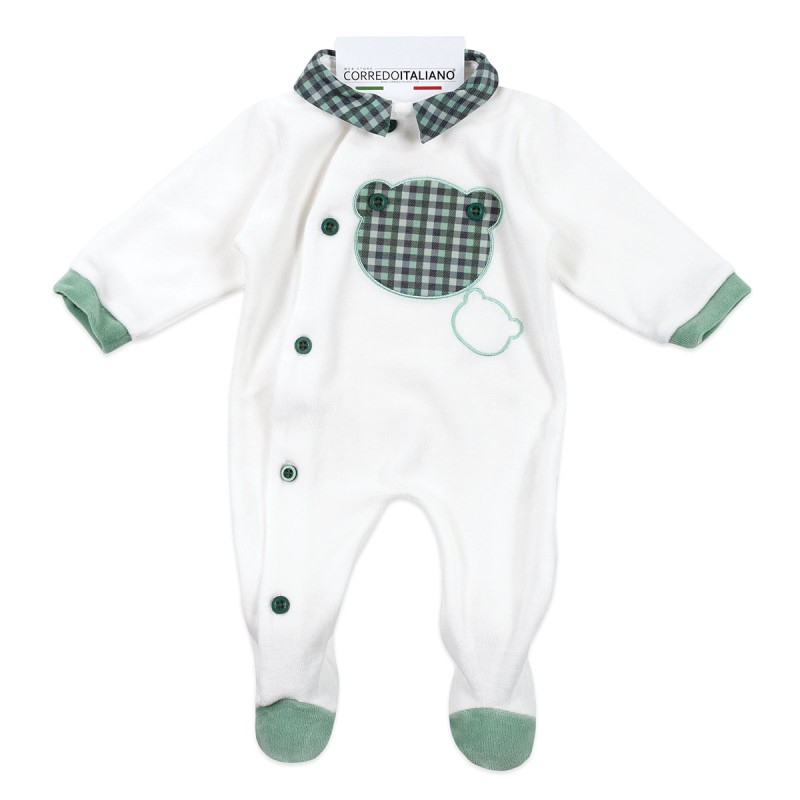 Tutina in ciniglia ricamata Les Jolies LJ3445VV