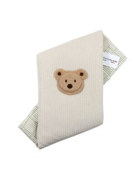 Chenille Blanket for Crib with Bear – Le Chicche CO7760
