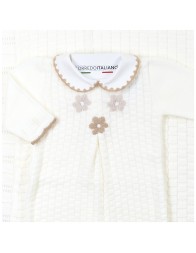 Newborn girl's first layette set in wool blend - Prime Emozioni