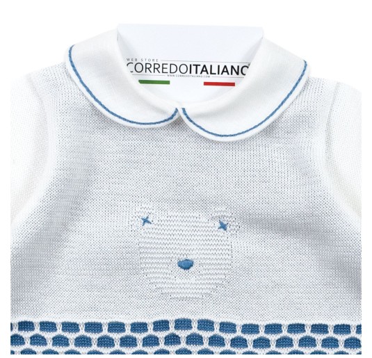 Tutina neonato in filo tricot - Stella EB7210 2