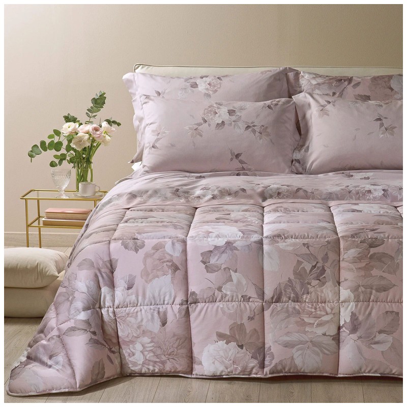 Rosa Alba - Winter Double Bed Quilt - Caleffi Home