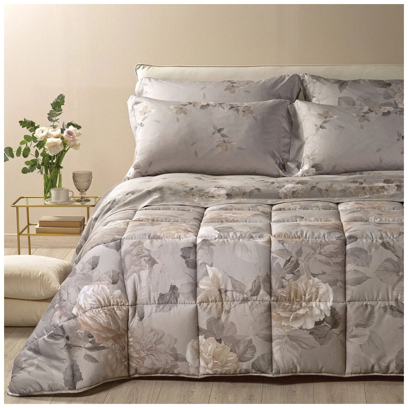 Rosa Alba - Winter Double Bed Quilt - Caleffi Home