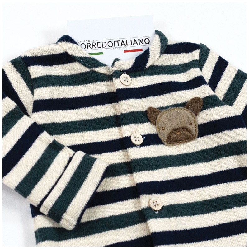 Warm cotton jersey playsuit -...