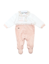 Baby Girl Velour Sleepsuit – Mio Piccolo TU385R