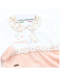 Baby Girl Velour Sleepsuit – Mio Piccolo TU385R