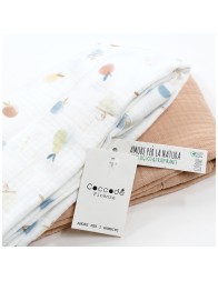 Quadrati di garza cotone biologico - Coccode' Firenze