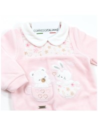 Tutina per neonata in ciniglia - Mio Piccolo TU386RR