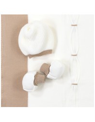 Newborn girl's first layette set in wool blend - Corredoitaliano.com