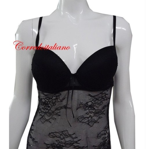 Short chemise in Chantilly lace Hanyè 2