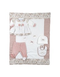 Velour Coming Home Set for Baby Girl by Le Chicche
