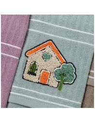 Home - Set 3 cloths pure cotton - Vingi Ricami