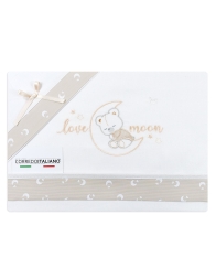 Maxi cradle sheet set next to me - Love Moon - Mio Piccolo NXT306