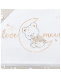 Maxi cradle sheet set next to me - Love Moon - Mio Piccolo NXT306