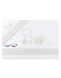 Maxi cradle sheet set next to me - Traveling Friends - Mio Piccolo NXT310