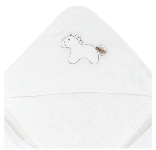 Accappatoio triangolo in spugna ricamata - Pony - Coccode' Firenze C62621A 2