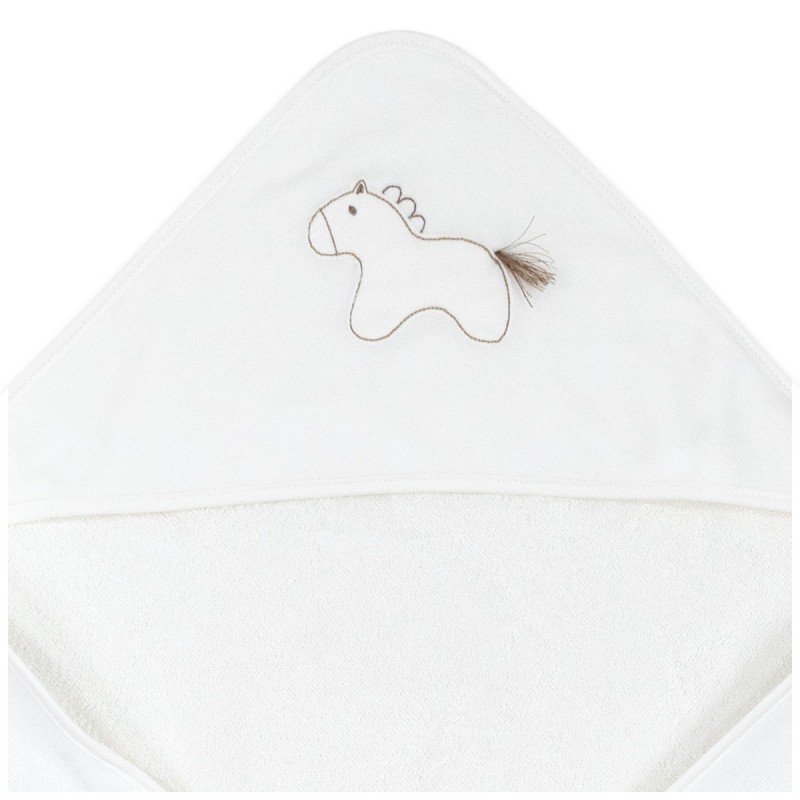 Accappatoio triangolo in spugna ricamata - Pony - Coccode' Firenze