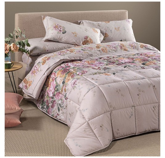 Ikebana - double bed winter Quilt Comforter cotton - Caleffi Home 2