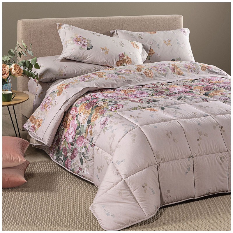 Ikebana - double bed winter Quilt Comforter cotton - Caleffi Home