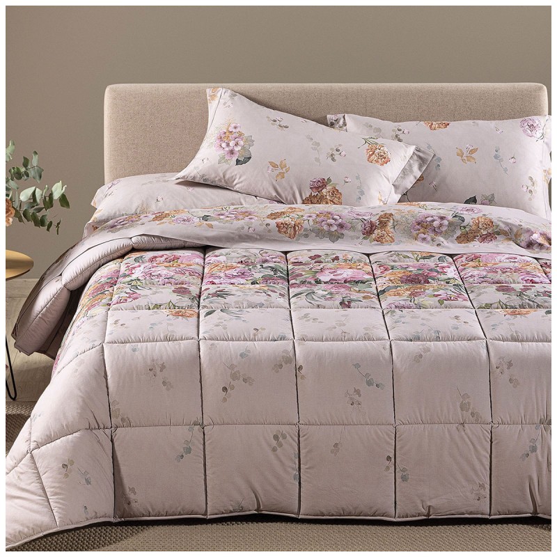 Ikebana - double bed winter Quilt Comforter cotton - Caleffi Home