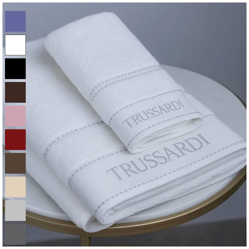 Ribbon - Set Asciugamano con Ospite Spugna Trussardi Home