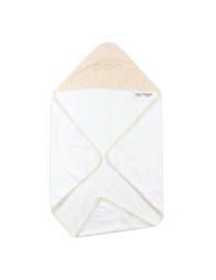 Embroidered Terry Triangular Baby Bathrobe – Hearts – Coccode’ Firenze