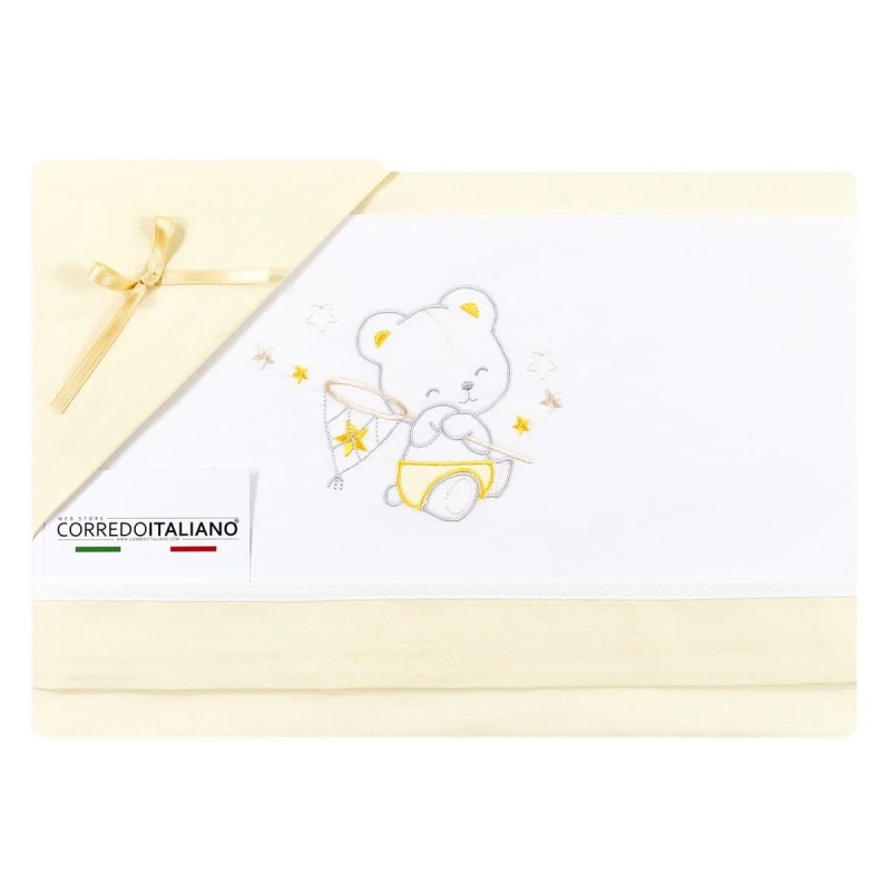 Set lenzuola per culla lettino - Orsetto e Pallone - Mio Piccolo LL421