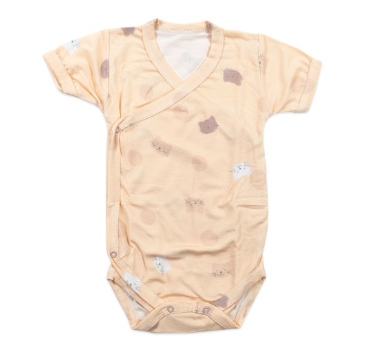 Side-Opening Bamboo Bodysuit - Kittens - Coccodè Firenze C00804R