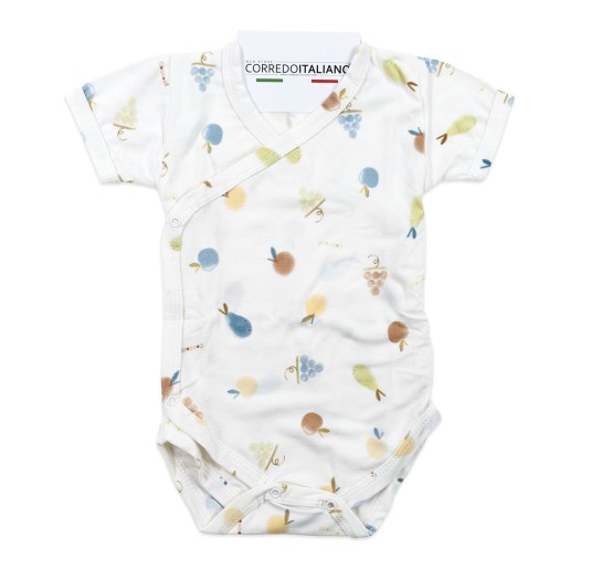 Side-Opening Bamboo Bodysuit - Fruttiny - Coccodè Firenze C00804BC