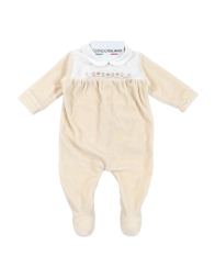 Embroidered Chenille Baby Romper with Hearts – Coccode’ Firenze C62003