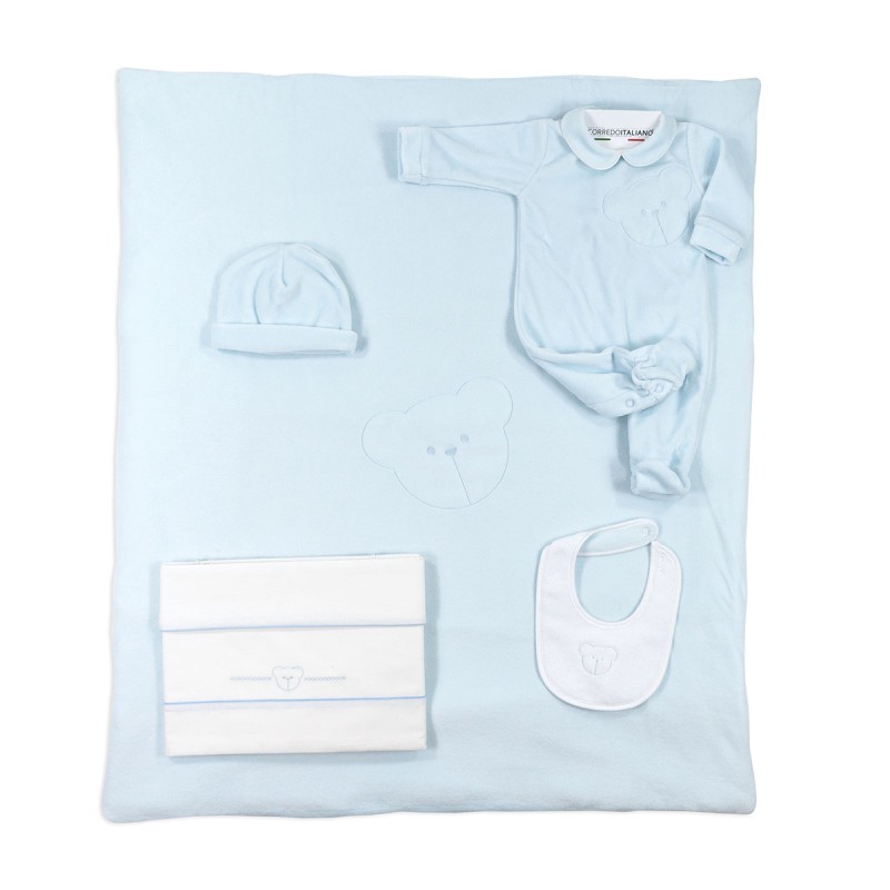 Set Corredino Neonato prima uscita invernale - Orsetto - Coccode' Firenze | Corredo Italiano®