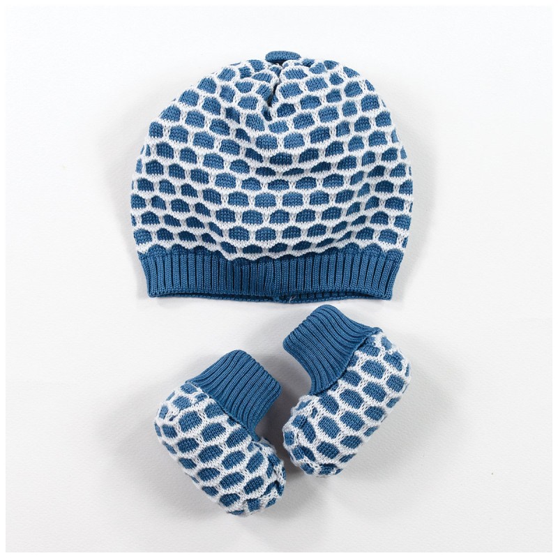 Set Cappellino con scarpine in Filo - Stella EB7271