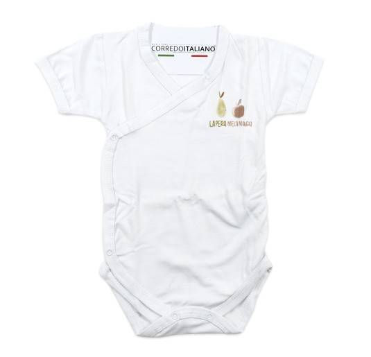Side-Opening Bamboo Bodysuit - La Pera - Coccodè Firenze...