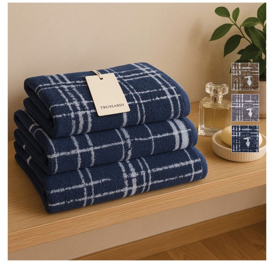 Towel Set with Guest Towel - Scratch - Trussardi Home
